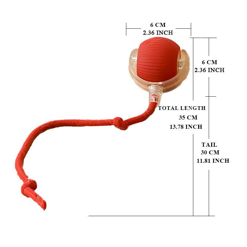 USB Rechargeable Interactive Cat Toy Ball, 1 Count Automatic Pet Exercise Toy, Motion Activate Electric Cat Toy, Pet Supplies for Indoor Outdoor Use, Valentine's Day Gift