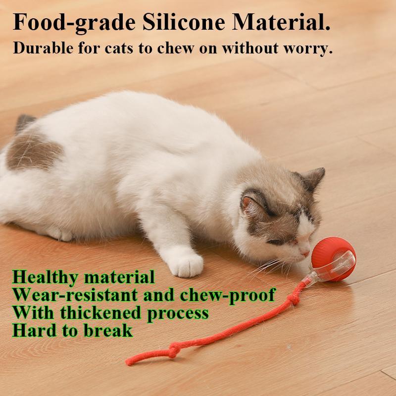 USB Rechargeable Interactive Cat Toy Ball, 1 Count Automatic Pet Exercise Toy, Motion Activate Electric Cat Toy, Pet Supplies for Indoor Outdoor Use, Valentine's Day Gift